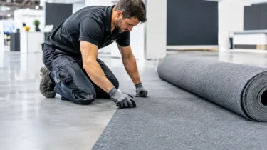 Exhibition Carpet Installation That Works On Site